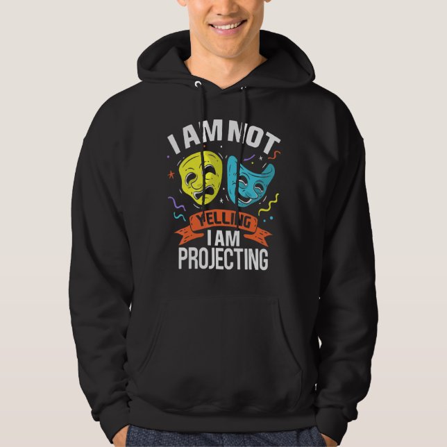 Moletom Eu Não Estou Gritando Estou Projetando Figurino De (Frente)