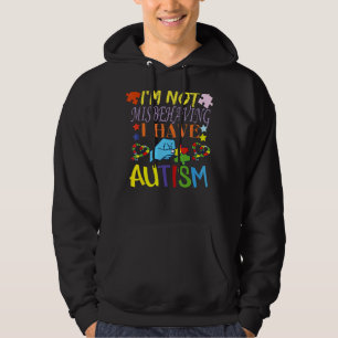 Moletom Eu não estou me comportando mal Eu tenho utismo, p