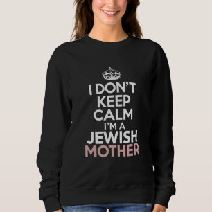Moletom Eu Não Fico Calma Sou Uma Mãe Judia Hanukkah