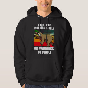 Moletom Eu Não Gosto De Pessoas De Manhã Leve