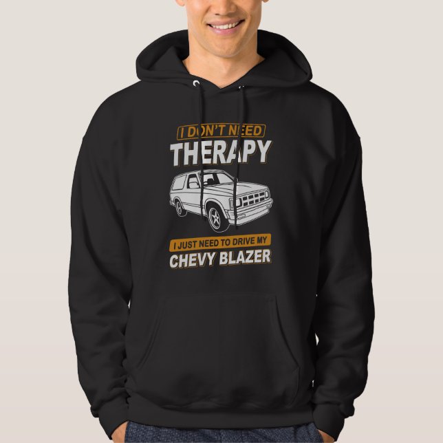 Moletom EU NÃO PRECISO DE TERAPIA Chevrolet Blazer 1989 (Frente)