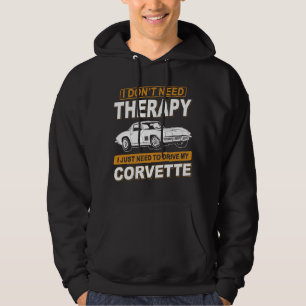 Moletom EU NÃO PRECISO DE TERAPIA Chevrolet Corvette 1976