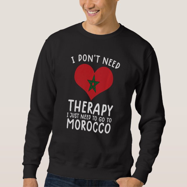 Moletom eu não preciso de terapia eu só preciso ir para Ma (Frente)