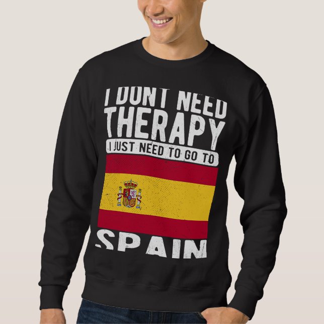 Moletom Eu não preciso de terapia, só preciso ir para a Es (Frente)