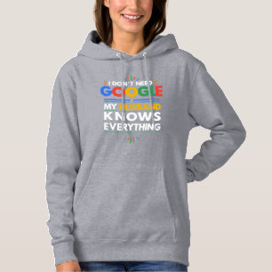 Moletom Eu não preciso do Google Meu Marido sabe tudo