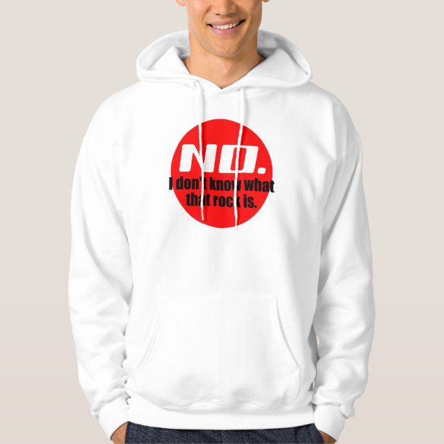 Moletom Eu Não Sei O Que É Essa Rocha (Vermelho) (Frente)