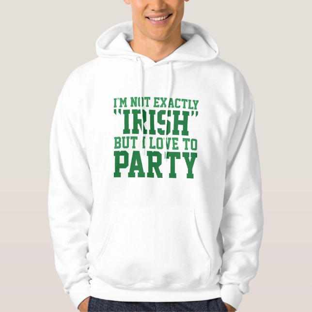 Moletom Eu não sou exatamente irlandês (Frente)