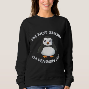 Moletom Eu não sou pequeno tamanho de pinguim