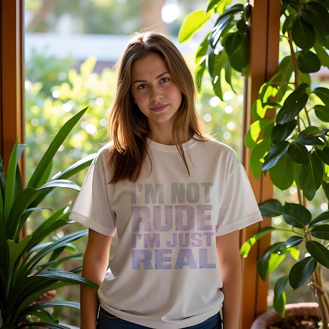 Moletom Eu não sou rude, sou só real (Criador carregado)