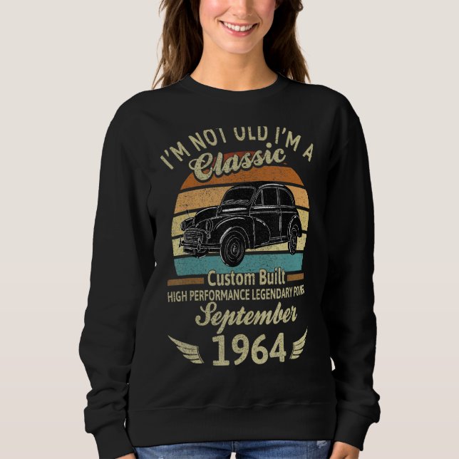 Moletom Eu não sou um Nascer clássico em setembro de 1964  (Frente)