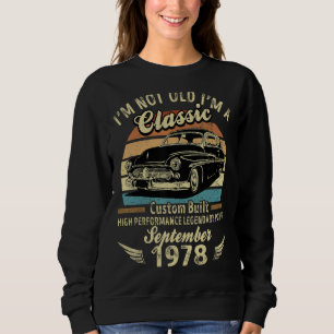 Moletom Eu não sou um Nascer clássico em setembro de 1978 