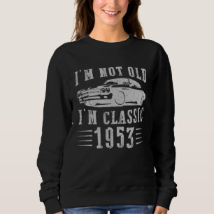 Moletom Eu Não Sou Velho Eu Sou Clássico 1953 Carro Vintag