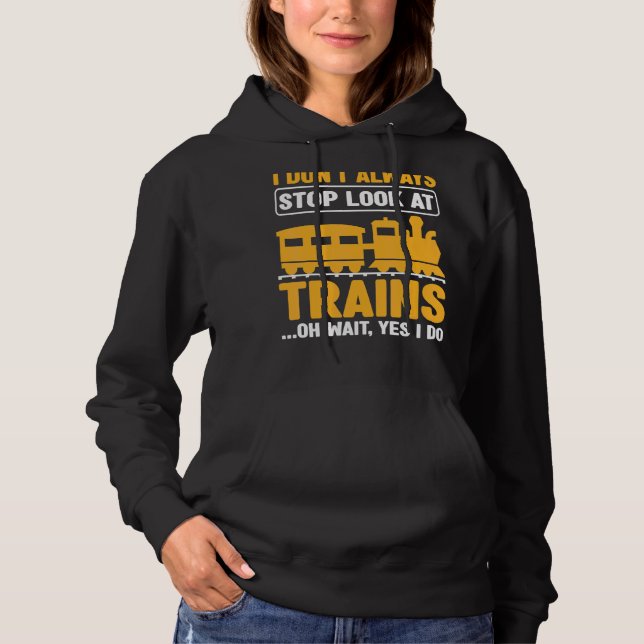 Moletom Eu nem sempre paro de olhar para o trem 1 (Frente)