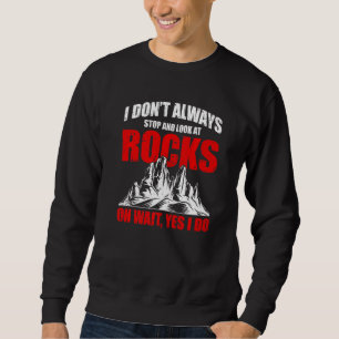 Moletom Eu nem sempre paro e olho para as rochas Retro Lap