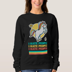Moletom Eu Odeio Pessoas Cute Introduvert Pessimismo Unico