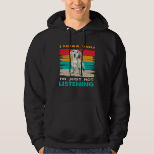 Moletom Eu Ouço Você, Só Não Estou Ouvindo Basset Hound