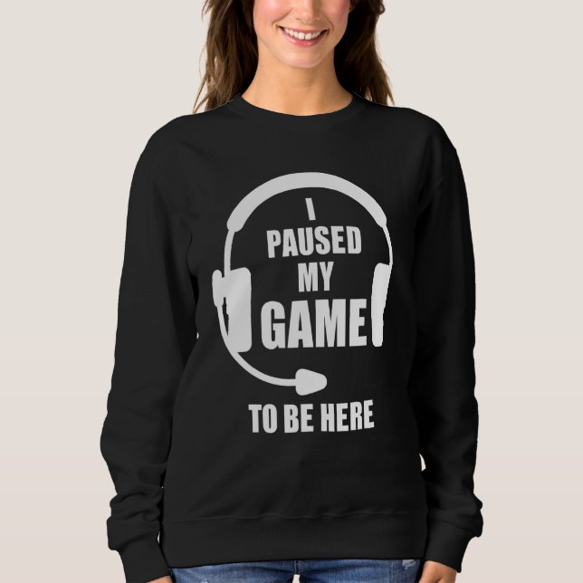 Moletom Eu Pausei Meus Videos games De Jogo Jogando (Frente)