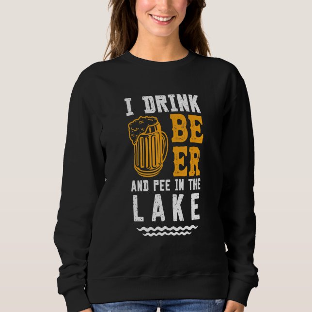 Moletom Eu Peito Nas Férias De Verão Da Beer Lake (Frente)