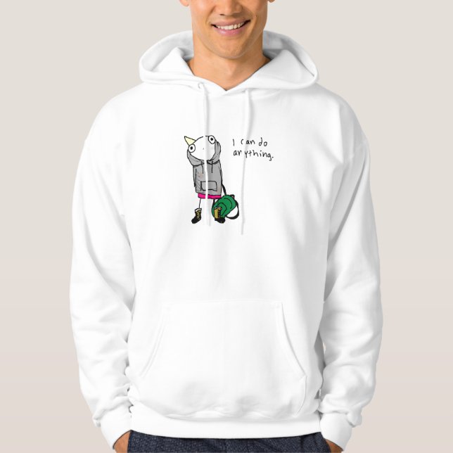 Moletom "Eu posso fazer qualquer coisa" Hoodie (Frente)