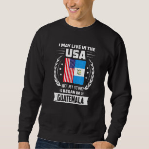 Moletom Eu posso viver nos EUA, mas minha história começou