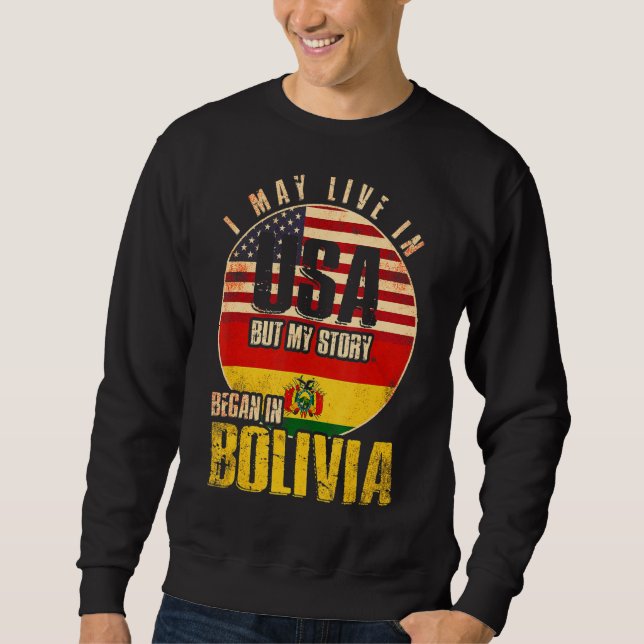 Moletom Eu Posso Viver Nos Eua Mas Minha História Começou  (Frente)