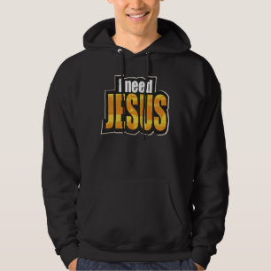 Moletom Eu preciso de JESUS - Cristão