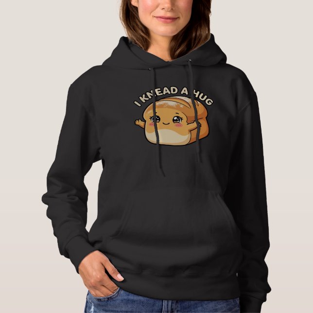 Moletom Eu Preciso de um Abraço — Pão Kawaii (Frente)