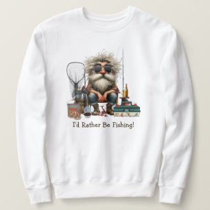 Moletom Eu Preferencialmente De Pescar Camisola