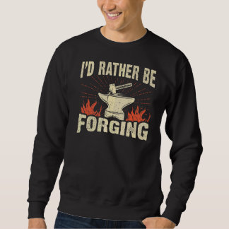 Moletom Eu Preferencialmente Estar Forjando Anvil & Hammer