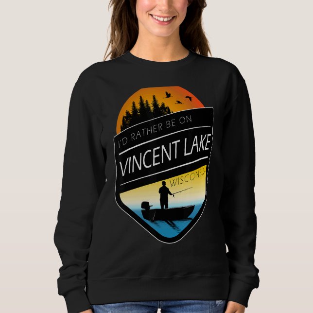 Moletom Eu Preferencialmente Estar No Vincent Lake Wiscons (Frente)