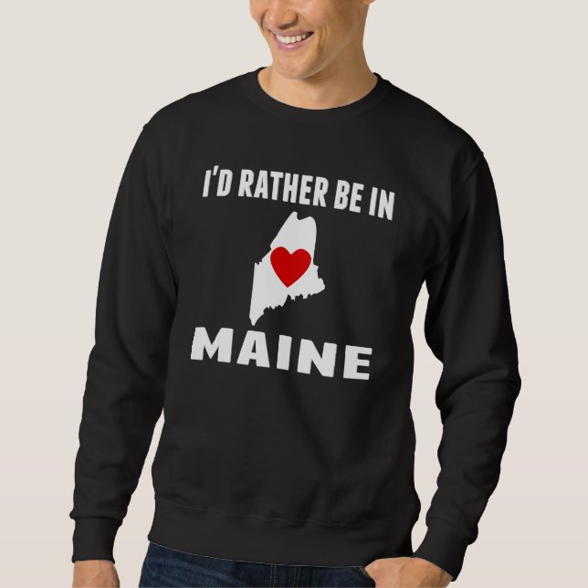 Moletom Eu preferencialmente estaria em Maine (Frente)