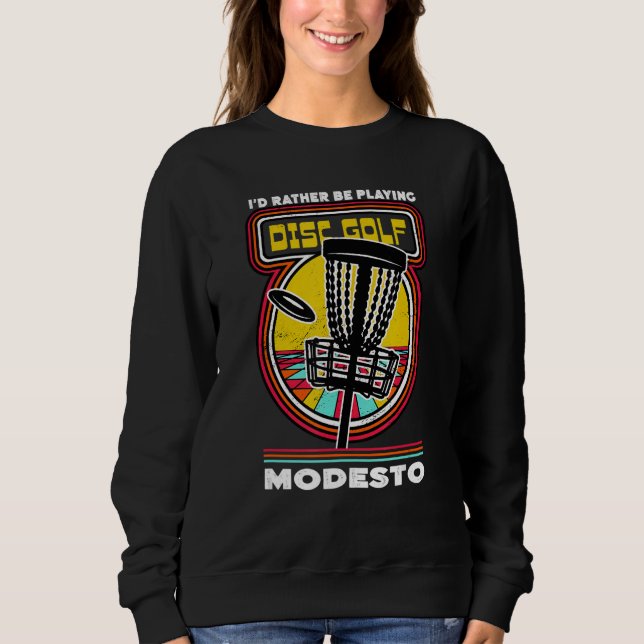 Moletom Eu Preferencialmente jogando golfe de disco em Mod (Frente)