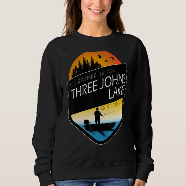 Moletom Eu Preferencialmente No 3 Johns Lake Wisconsin Fis (Frente)