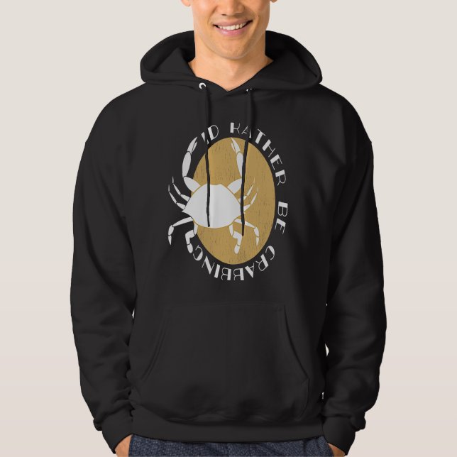 Moletom Eu preferiria roupas de caranguejo (Frente)