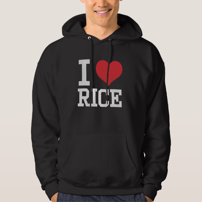 Moletom Eu Presente de Comida de Arroz Fã de Culinária Asi (Frente)