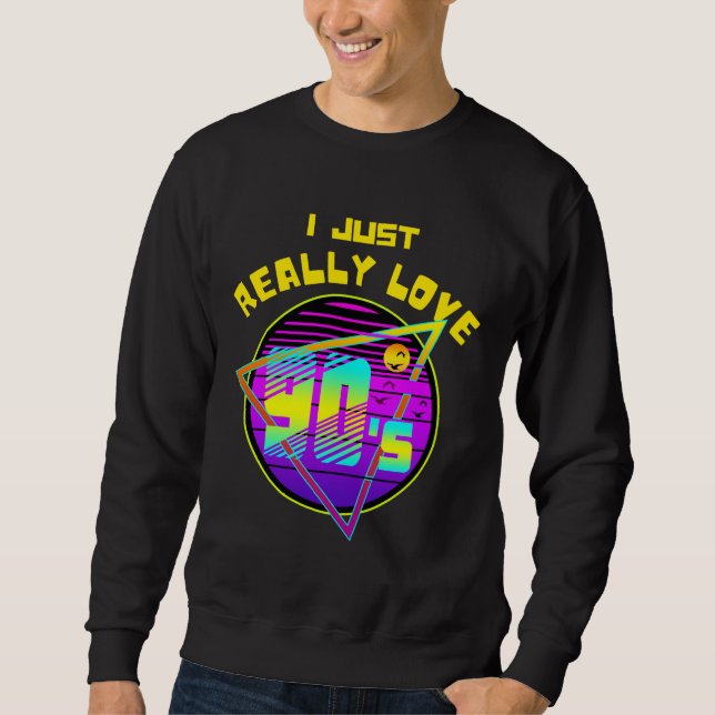 Moletom eu realmente amo os anos 90 (Frente)