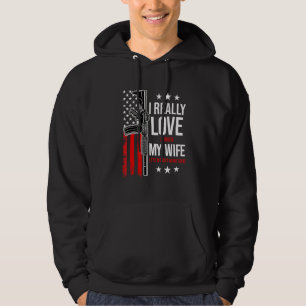 Moletom Eu realmente amo quando minha esposa me deixa comp