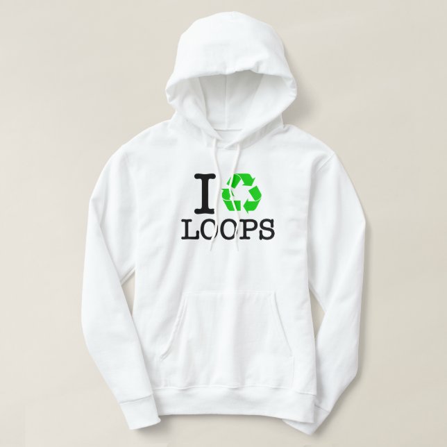 Moletom Eu Reciclo Loops (Frente do Design)