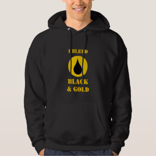 Moletom Eu Sangro Preto e Dourado