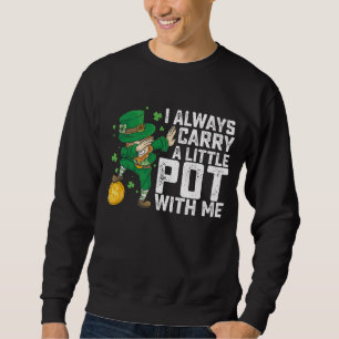Moletom Eu Sempre Levo Um Pequeno Pote Comigo St Patrick's