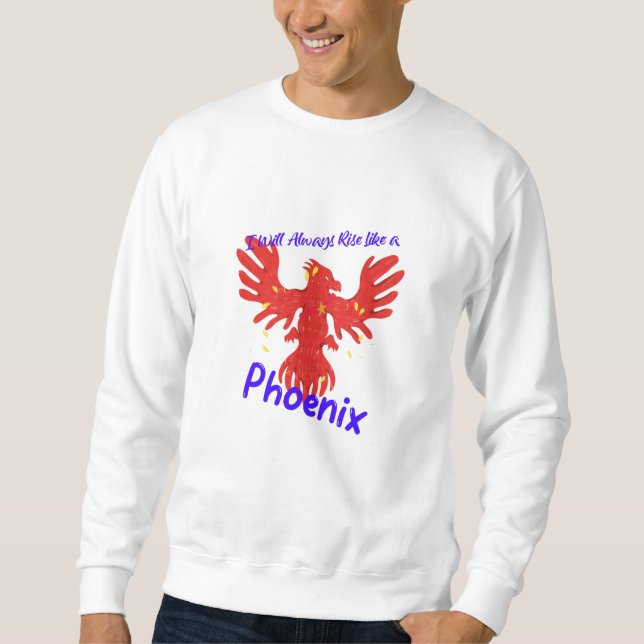 Moletom Eu Sempre Vou Ressurgir Como uma Fênix (Frente)