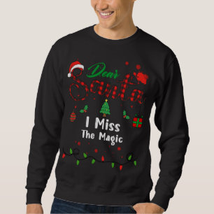 Moletom Eu Sinto Falta da Magia do Natal Correspondente Qu