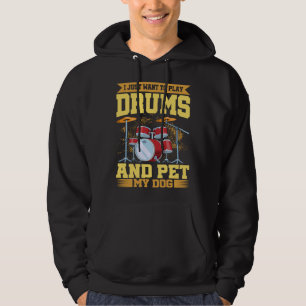 Moletom Eu Só Quero Tocar Bateria E Fazer Carinho No Meu C