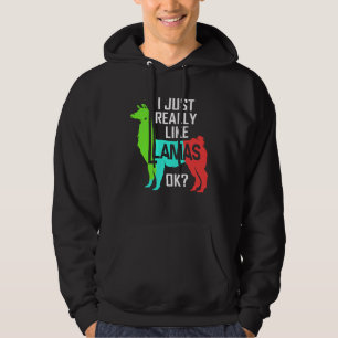 Moletom Eu Só Realmente Gosto de Lhamas Llama