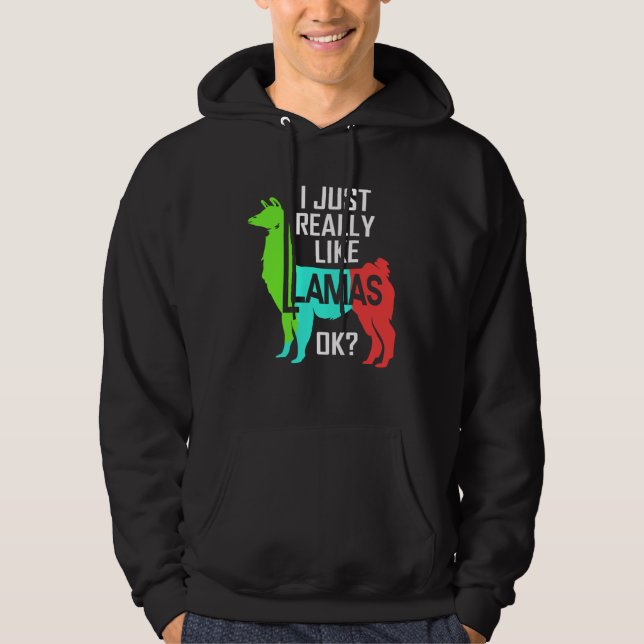 Moletom Eu Só Realmente Gosto de Lhamas Llama (Frente)