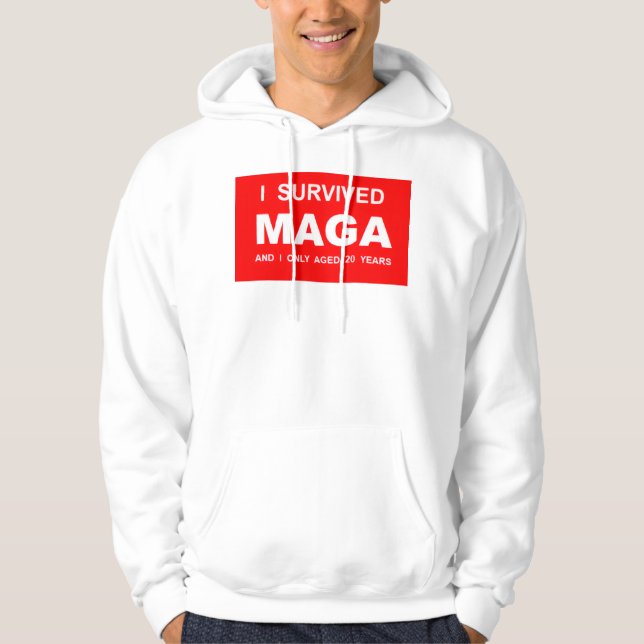 Moletom Eu Sobrevivi a MAGA  (Frente)