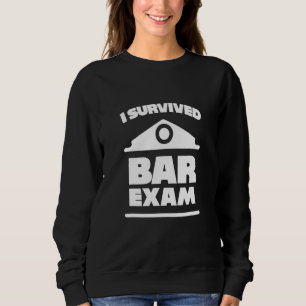 Moletom Eu Sobrevivi Ao Exame De Bar -