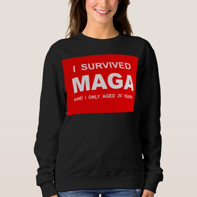 Moletom Eu Sobrevivi MAGA (Frente)