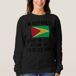 Moletom Eu sou a bandeira guianense Guyana Raízes guianens