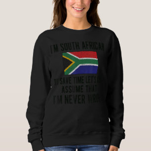 Moletom Eu sou a bandeira sul-africana África do Sul